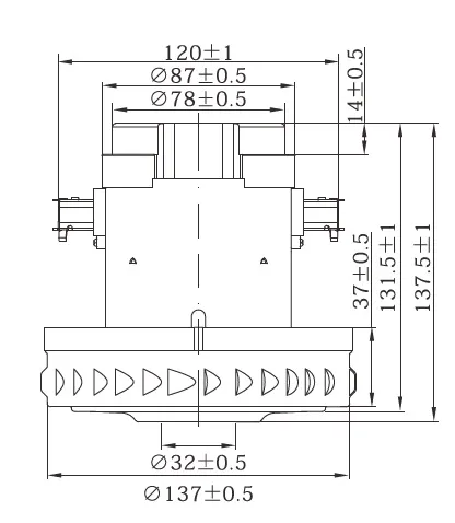 motor para aspirador de pó a10s/a10t/a10/a13/aqp10/gt2000 (ou similares)